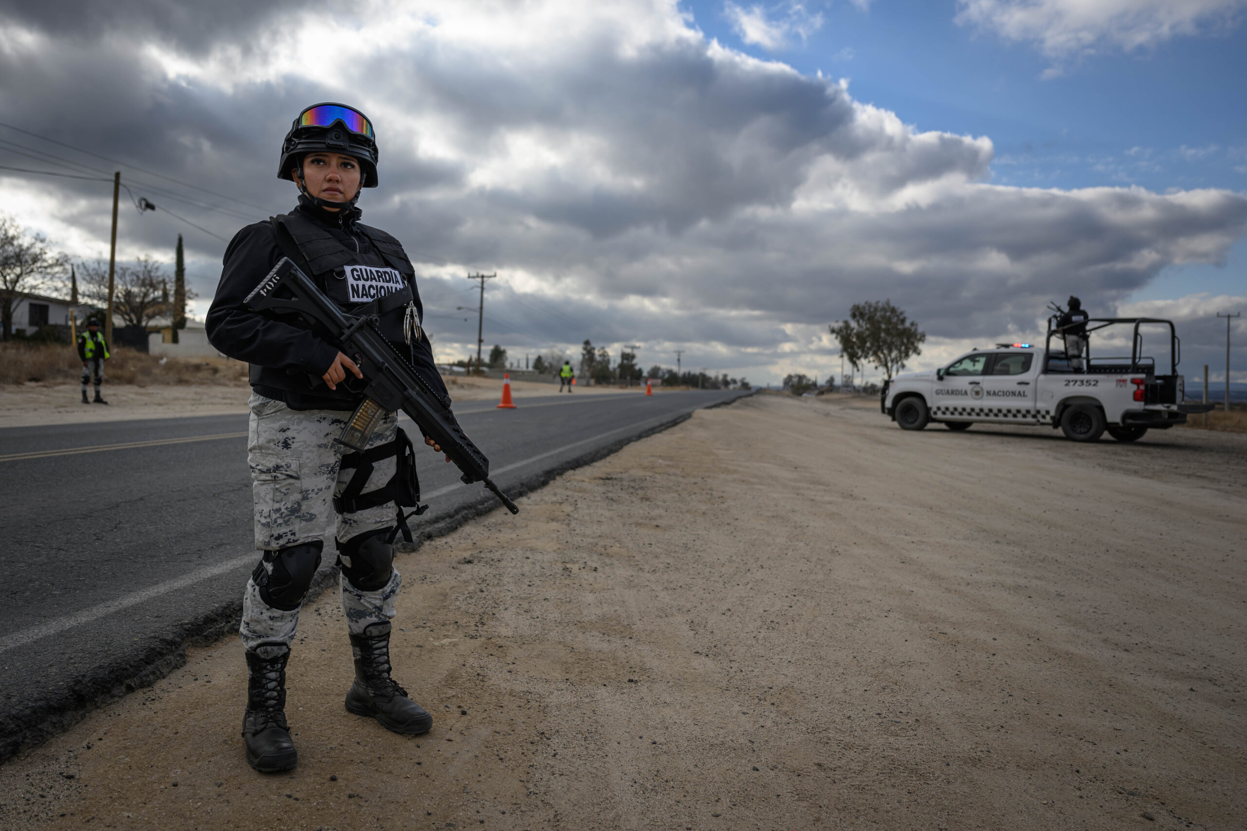 "Frontera Segura" a security initiative that has deployed 10,000 personnel along Mexico's northern border. Photo by Manuel Ortiz